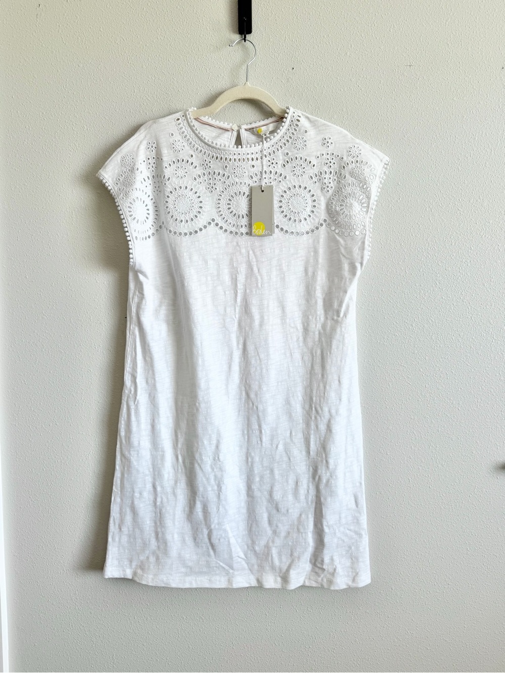 NWT Boden Cutwork Dress Size 8 White - Picture 5 of 10